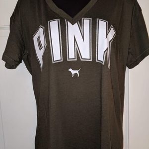 Victoria secret pink v neck tee